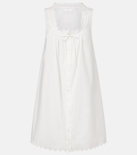 Robe chemise en coton festonnée - Frame - Modalova