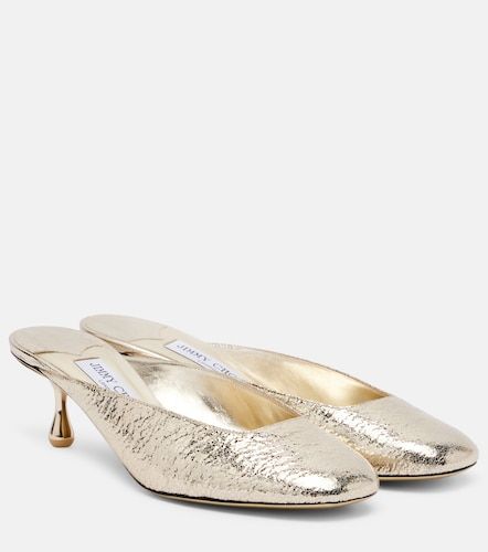 Mules Pixie 50 métallisées - Jimmy Choo - Modalova