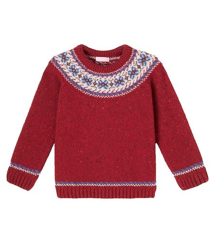 Pull intarsia en laine mélangée - La Coqueta - Modalova