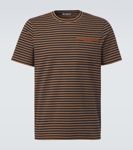 T-shirt en coton mélangé rayé - Moncler - Modalova