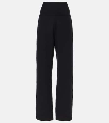 Alaïa Pantalon droit à taille haute en laine mélangée - Alaia - Modalova