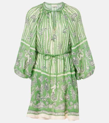 Alémais Robe Lula en lin imprimé - Alemais - Modalova
