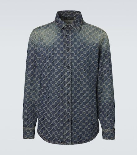 Chemise GG en jacquard de denim - Gucci - Modalova