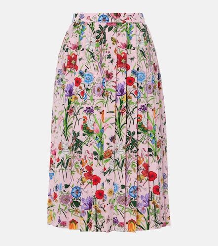 Gucci Jupe midi Gucci Flora en soie - Gucci - Modalova
