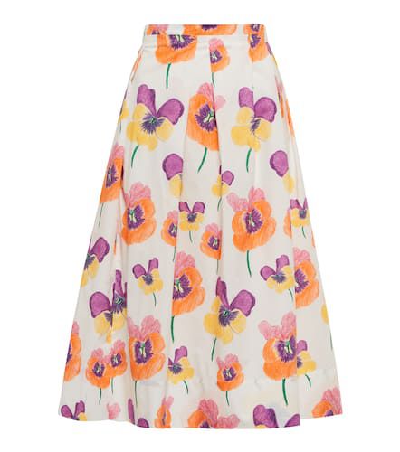 Marni Jupe midi en coton à fleurs - Marni - Modalova