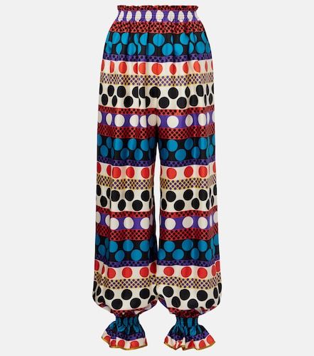 Jupe-culotte imprimée en soie - Valentino - Modalova