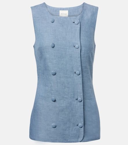 Posse Gilet Thea en lin - Posse - Modalova