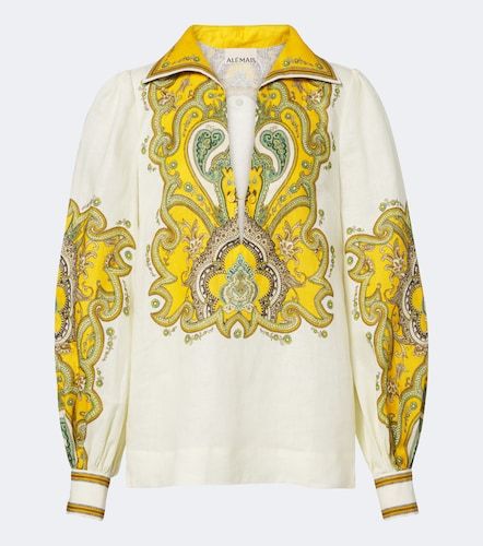 Alémais Blouse Porter en lin à imprimé - Alemais - Modalova