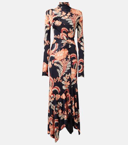 Robe midi asymétrique à fleurs - Etro - Modalova