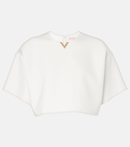 Valentino Top court VGold en coton - Valentino - Modalova
