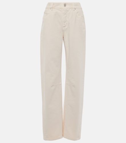 Jean straight à taille mi-haute - Brunello Cucinelli - Modalova