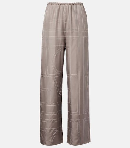 Pantalon de pyjama en sergé de soie - Toteme - Modalova