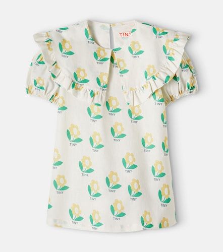 Robe Tiny Flower en lin et coton mélangés - Tinycottons - Modalova