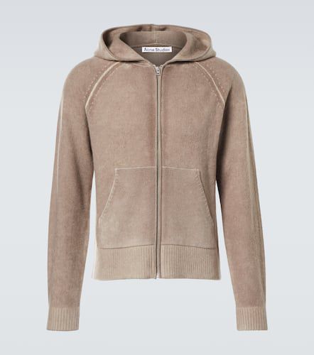 Sweat-shirt à capuche en laine, coton et cachemire - Acne Studios - Modalova