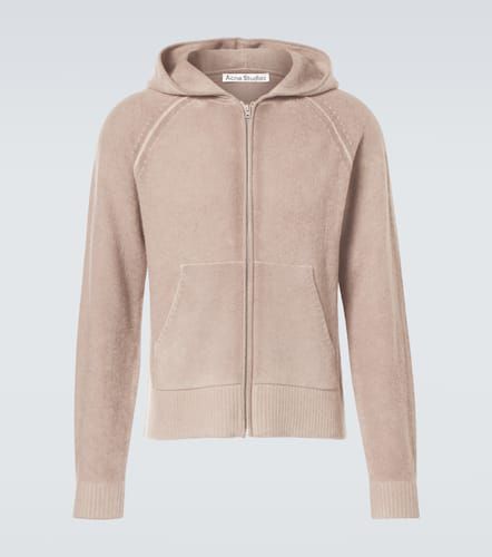 Sweat-shirt à capuche en laine, coton et cachemire - Acne Studios - Modalova