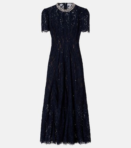 Robe midi en dentelle à ornements - Self-Portrait - Modalova