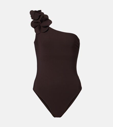 Maillot de bain asymétrique Tess à appliqués floraux - Karla Colletto - Modalova