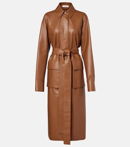 Joseph Manteau Okabe en cuir - Joseph - Modalova