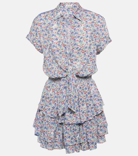 Robe chemise Branda à imprimé floral et volants superposés - Poupette St Barth - Modalova
