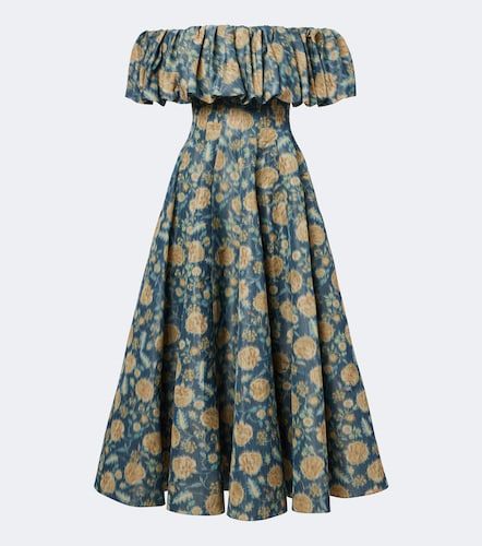 Robe midi Freesia à fleurs - Markarian - Modalova