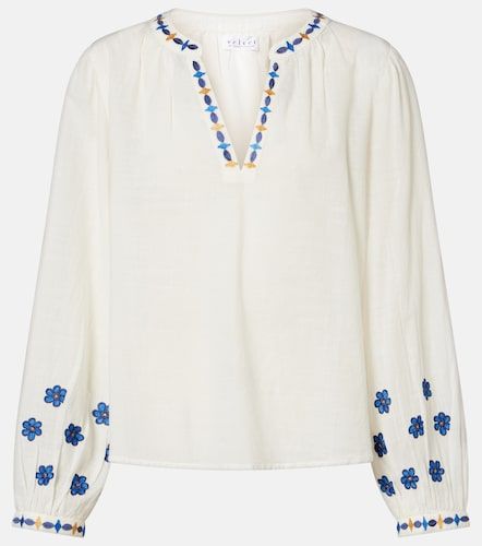 Blouse Amani brodée en coton - Velvet - Modalova