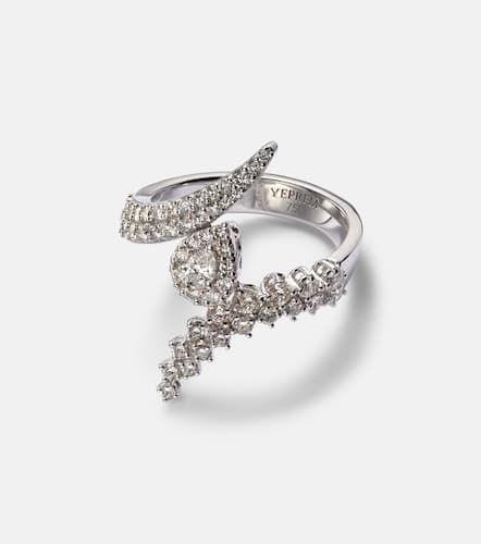 Bague Y-Not en or blanc 18 ct et diamants - Yeprem - Modalova