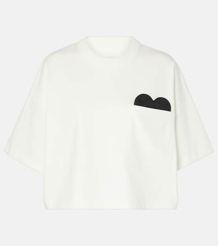 T-shirt raccourci imprimé en coton - Bottega Veneta - Modalova