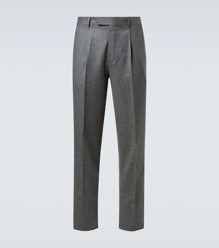 Pantalon droit en flanelle de laine - Zegna - Modalova