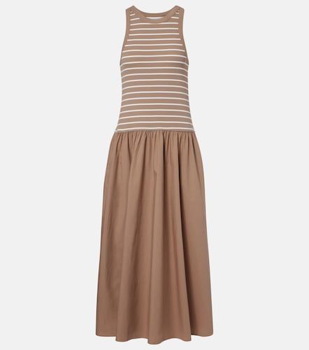 Robe midi Romina rayée en coton mélangé - Velvet - Modalova