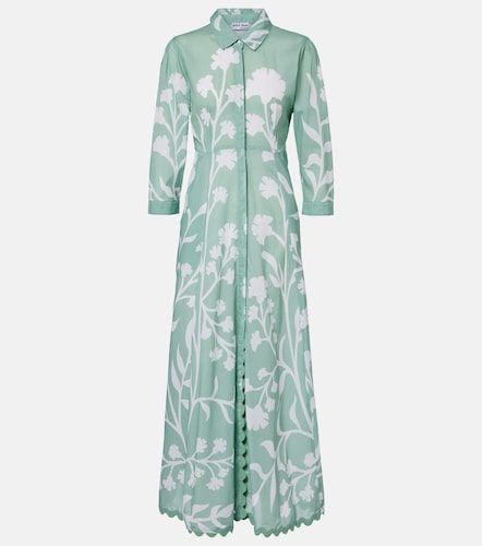 Robe chemise en coton à fleurs - Juliet Dunn - Modalova