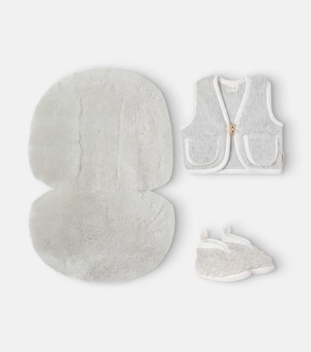 Bébé – Set chaussons, doublure pour poussette et veste sans manches en laine - Binibamba - Modalova