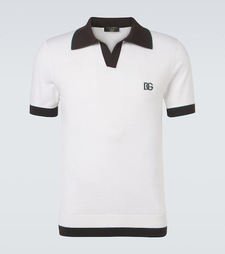 Polo DG en laine et soie - Dolce&Gabbana - Modalova