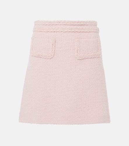 Mini-jupe taille haute en laine mélangée - Giambattista Valli - Modalova