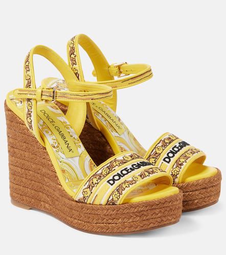 Espadrilles compensées Majolica - Dolce&Gabbana - Modalova