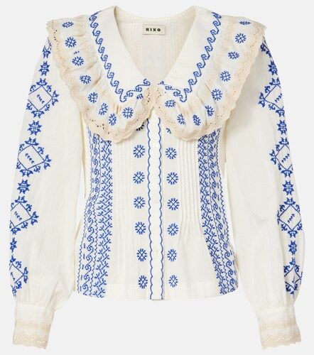 Rixo Blouse Percy brodée en coton - Rixo - Modalova