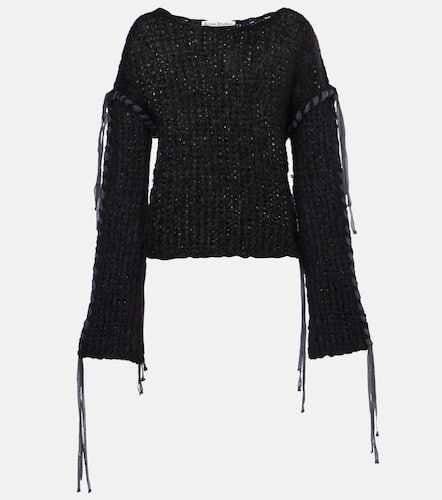 Pull raccourci en laine et mohair mélangés - Acne Studios - Modalova