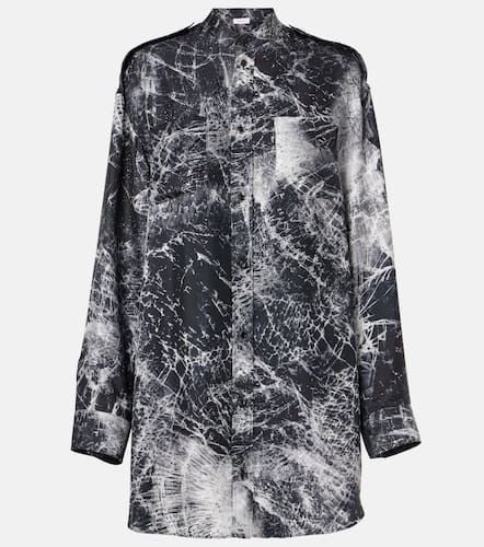 Robe chemise imprimée en soie - Alexander McQueen - Modalova