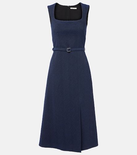 Robe midi Pinah en coton mélangé bouclé - Emilia Wickstead - Modalova