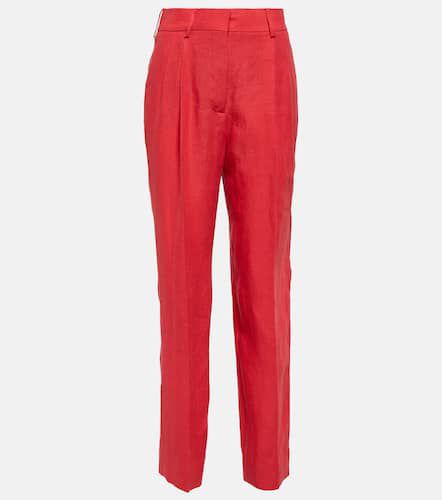 Blazé Milano Pantalon droit Banker à taille haute en lin - Blaze Milano - Modalova