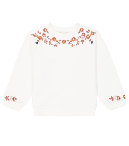 Sweat-shirt Dolores en coton mélangé brodé - Bonpoint - Modalova