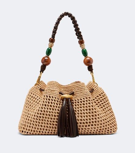 Sac seau Bon Bon Medium en raphia à perles - Jimmy Choo - Modalova
