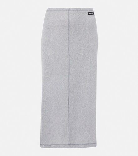 Miu Miu Jupe midi en soie - Miu Miu - Modalova