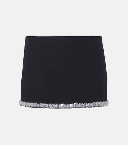 Mini-jupe en soie et laine à sequins - Gucci - Modalova