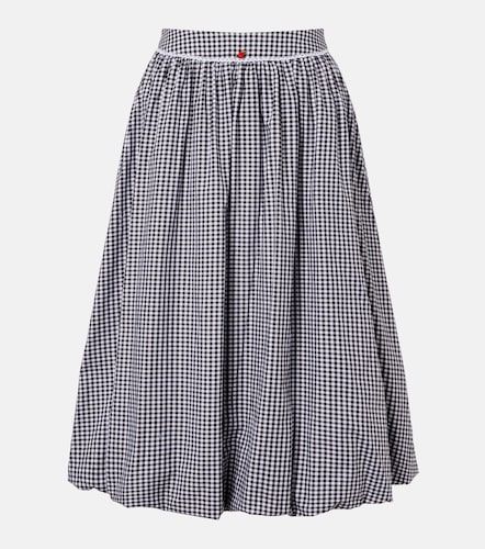 Jupe midi Alba en coton vichy - Bananhot - Modalova