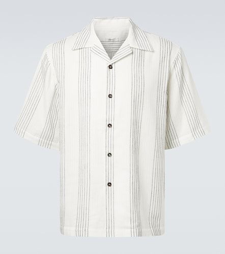 Chemise Textured Striped en coton - Commas - Modalova