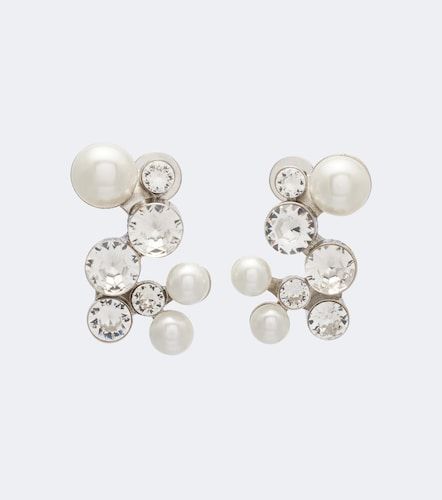 Boucles d'oreilles à cristaux et perles fantaisie - Dries Van Noten - Modalova
