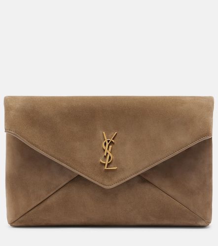 Pochette Cassandre en daim - Saint Laurent - Modalova
