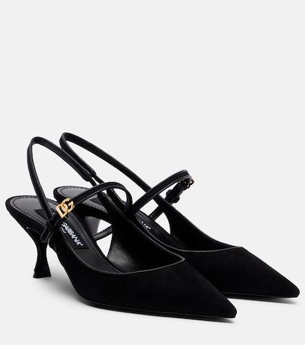 Escarpins slingback en daim - Dolce&Gabbana - Modalova