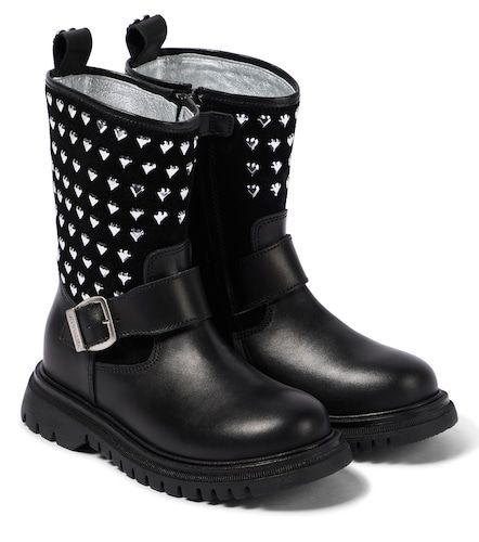 Bottes en cuir à ornements - Monnalisa - Modalova
