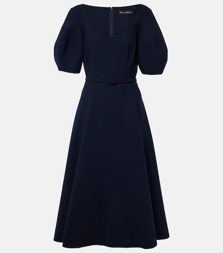 Robe midi en laine mélangée - Oscar de la Renta - Modalova